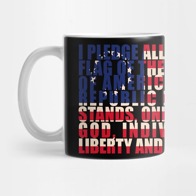 Pledge of Allegiance 1776 American Flag- Betsy Ross by Alema Art